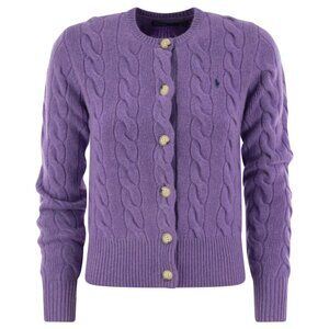 Ralph Lauren Cable-Knit Wool-Cashmere Cardigan